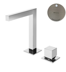 Bruma Escudo Bateria umywalkowa 2-otworowa bez korka Morning Mist 1020002MM