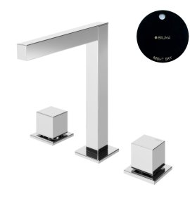 Bruma Escudo Bateria umywalkowa 3-otworowa bez korka Night Sky 1022502NS