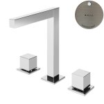 Bruma Escudo Bateria umywalkowa 3-otworowa bez korka Morning Mist 1022502MM