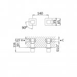 Bruma Escudo Mieszacze podtynkowe Chrom 1029902CR