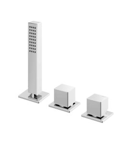 Bruma Escudo Zestaw natryskowy 2-drożna na brzeg wanny Chrom 1025012CR