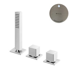 Bruma Escudo Zestaw natryskowy 2-drożna na brzeg wanny Morning Mist 1025012MM