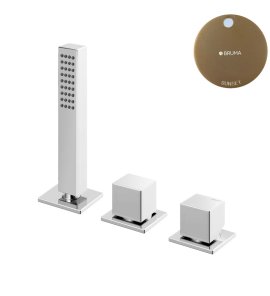 Bruma Escudo Zestaw natryskowy 2-drożna na brzeg wanny Sunset 1025012SS