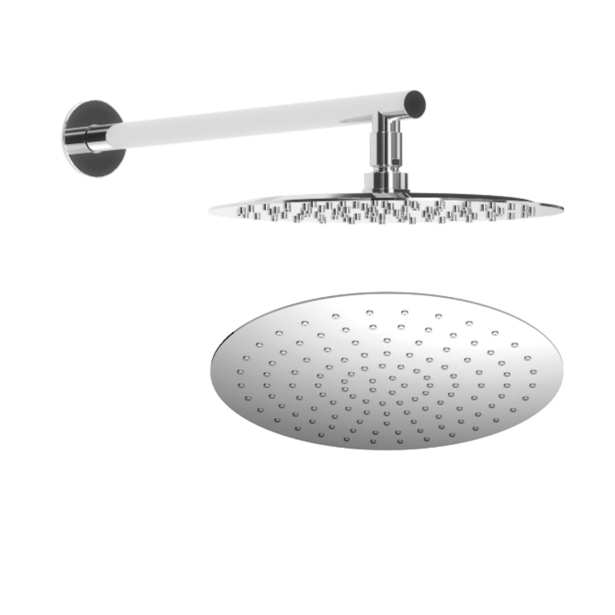 Bruma FlowRS Deszczownica ścienna Ø 250 mm z ramieniem ściennym Chrom 1455243CR