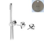 Bruma Genesi Bateria natryskowa podtynkowa 2-drożna ze słuchawką prysznicową Morning Mist 1911421MM