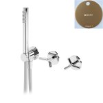 Bruma Genesi Bateria natryskowa podtynkowa 3-drożna ze słuchawką prysznicową Sunset 1911431SS