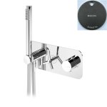 Bruma Genesi Bateria natryskowa termostatyczna podtynkowa ze słuchawką prysznicową Gunmetal 1912001MG