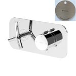 Bruma Genesi Bateria natryskowa termostatyczna podtynkowa 2-drożna Morning Mist 1916221MM