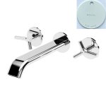 Bruma Genesi Bateria umywalkowa podtynkowa z korkiem Click-Clack Pure White 1918611PW