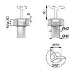 Bruma Genesi Mieszacz nablatowy 1-wylotowy Sunset 1919021SS