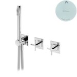 Bruma Hera Bateria natryskowa ze słuchawką prysznicową Pure White 1061730PW