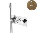Bruma Hera Bateria natryskowa termostatyczna podtynkowa 2-drożna ze słuchawką prysznicową Sunset 1064420SS