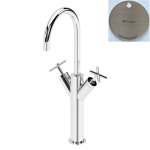 Bruma Hera Bateria umywalkowa jednootworowa wysoka bez korka Morning Mist 1062400MM