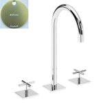 Bruma Hera Bateria umywalkowa 3-otworowa bez korka Sunrise 1068800SR