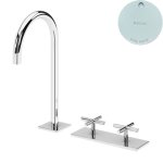 Bruma Hera Bateria umywalkowa 3-otworowa bez korka Pure White 1062300PW