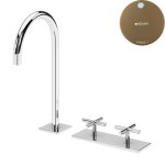 Bruma Hera Bateria umywalkowa 3-otworowa z korkiem Click-Clack Sunset 1062310SS