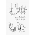 Bruma Hera Bateria wannowo-natryskowa 2-drożna na brzeg wanny z napełnianiem przez przepływ Chrom 1065231CR