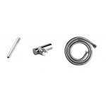 Bruma Hera Bateria wannowo-natryskowa naścienna z wężem i słuchawką Sunset 1060300SS