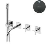 Bruma Hera Bateria wannowo-natryskowa z wylewką 170 mm i słuchawką prysznicową Gunmetal 1061920MG