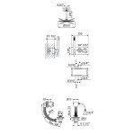 Bruma Hera Zestaw wannowo-natryskowy termostatyczny podtynkowy z deszczownicą Ø 250 mm sufitową i słuchawką prysznicową oraz napełnianiem przez przelew Pure White 1065120PW