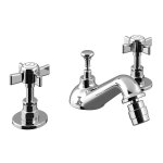 Bruma Imperial Bateria bidetowa 3-otworowa z korkiem automatycznym Chrom 1170620CR