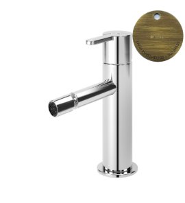 Bruma Leaf Bateria bidetowa jednootworowa bez korka Old Brass / Vieux Laiton 1671006LE