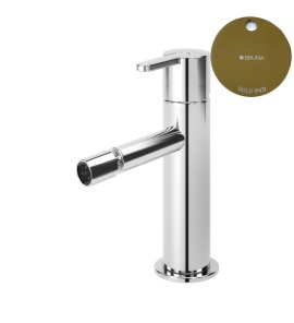 Bruma Leaf Bateria bidetowa jednootworowa bez korka Gold PVD 1671006PO