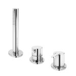 Bruma Leaf Bateria natryskowa stojąca z zestawem prysznicowym Chrom 1675011CR