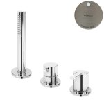 Bruma Leaf Bateria natryskowa stojąca z zestawem prysznicowym Morning Mist 1675011MM