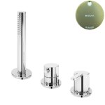 Bruma Leaf Bateria natryskowa stojąca z zestawem prysznicowym Sunrise 1675011SR