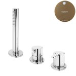 Bruma Leaf Bateria natryskowa stojąca z zestawem prysznicowym Sunset 1675011SS