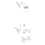 Bruma Leaf Bateria natryskowa podtynkowy z deszczownicą Ø 230 mm i zestawem natryskowym Night Sky 1673613NS