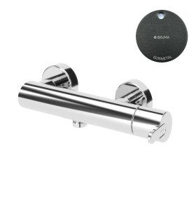 Bruma Leaf Bateria prysznicowa naścienna Gunmetal 1673100MG