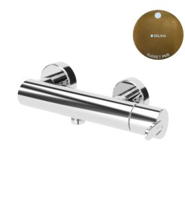 Bruma Leaf Bateria prysznicowa naścienna Sunset PVD 1673100PS