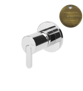 Bruma Leaf Bateria prysznicowa podtynkowa Old Brass / Vieux Laiton 1671201LE