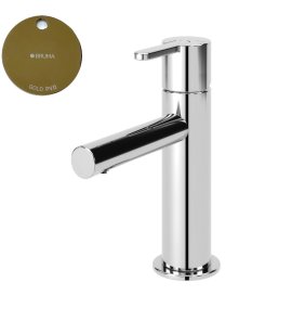 Bruma Leaf Bateria umywalkowa jednootworowa bez korka Gold PVD 1670007PO