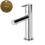 Bruma Leaf Bateria umywalkowa jednootworowa bez korka Sunset PVD 1670007PS