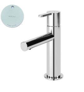 Bruma Leaf Bateria umywalkowa jednootworowa bez korka Pure White 1670007PW