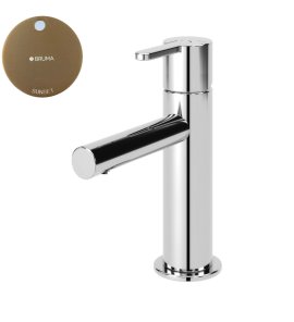 Bruma Leaf Bateria umywalkowa jednootworowa bez korka Sunset 1670007SS