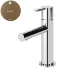 Bruma Leaf Bateria umywalkowa jednootworowa bez korka Sunset 1670007SS