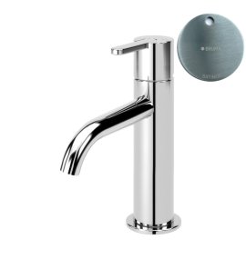 Bruma Leaf Bateria umywalkowa jednootworowa bez korka Satinox 1670011ST