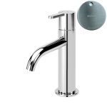 Bruma Leaf Bateria umywalkowa jednootworowa bez korka Satinox 1670011ST