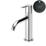 Bruma Leaf Bateria umywalkowa jednootworowa bez korka Gunmelat PVD 1670011GM