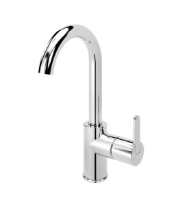 Bruma Leaf Bateria umywalkowa jednootworowa bez korka Chrom 1677101CR