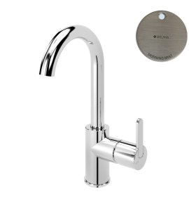 Bruma Leaf Bateria umywalkowa jednootworowa bez korka Morning Mist 1677101MM