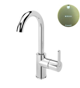 Bruma Leaf Bateria umywalkowa jednootworowa bez korka Sunrise 1677101SR