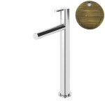 Bruma Leaf Bateria umywalkowa jednootworowa bez korka Old Brass / Vieux Laiton 1670017LE