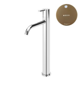 Bruma Leaf Bateria umywalkowa jednootworowa bez korka Sunset 1670020SS