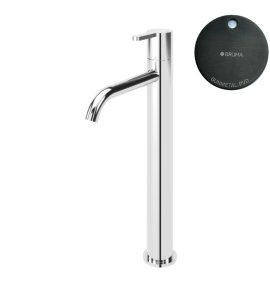 Bruma Leaf Bateria umywalkowa jednootworowa bez korka Gunmetal PVD 1670020GM