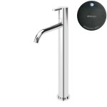 Bruma Leaf Bateria umywalkowa jednootworowa bez korka Gunmetal PVD 1670020GM